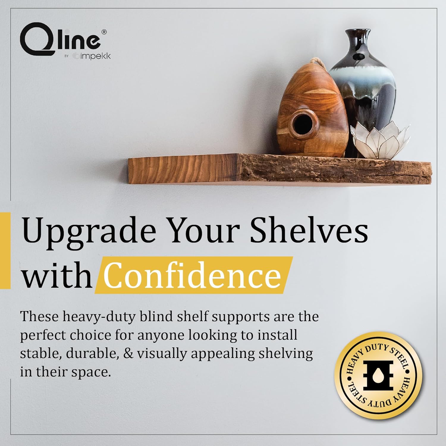 Heavy Duty Blind Shelf Support Brackets