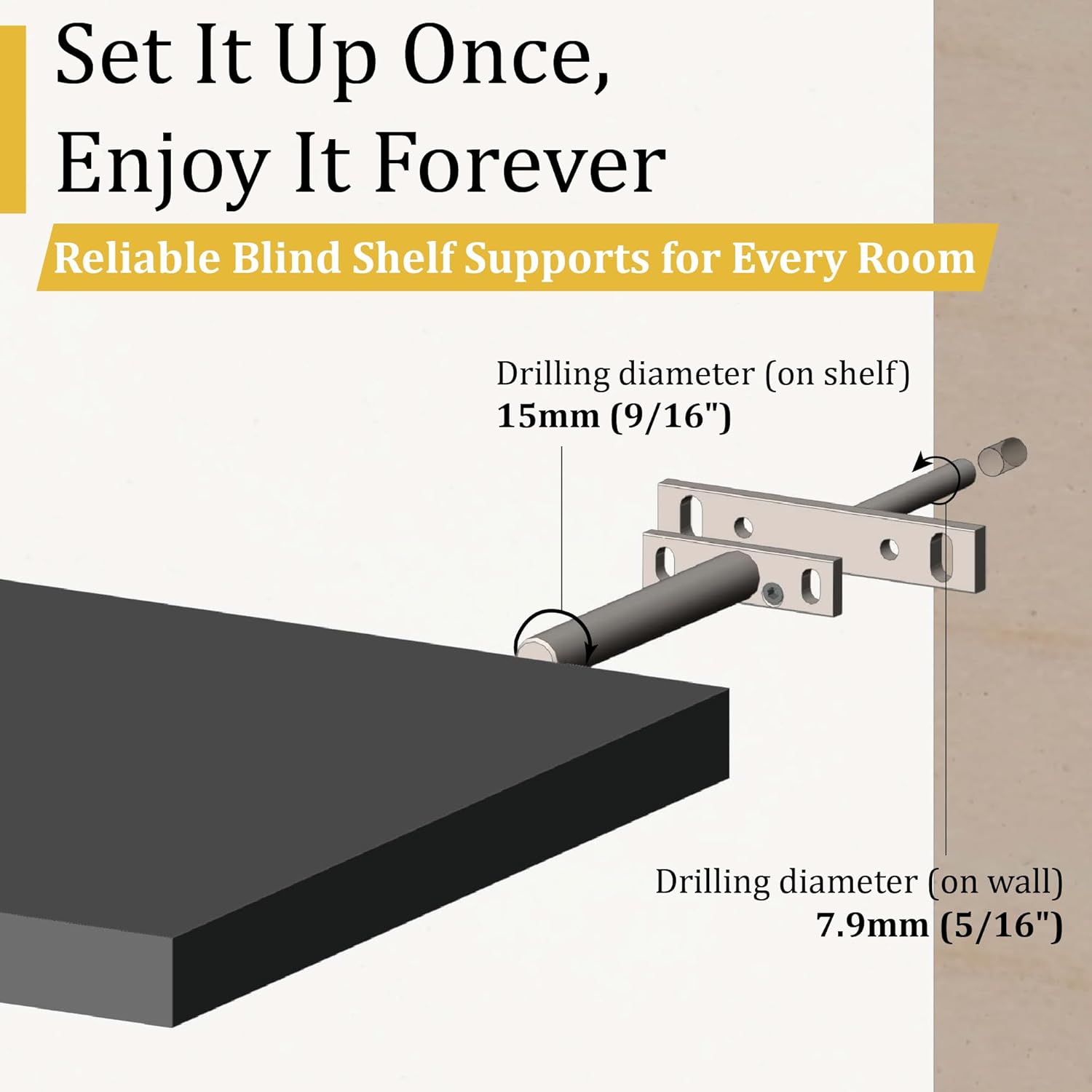 Brackets 4 - Blind Shelf Support Brackets
