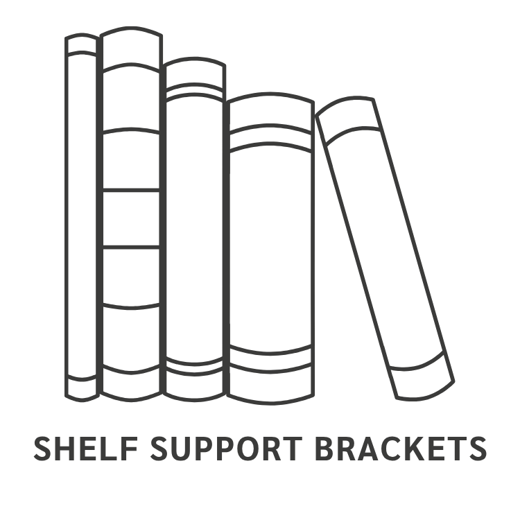 Blind Shelf Support Brackets